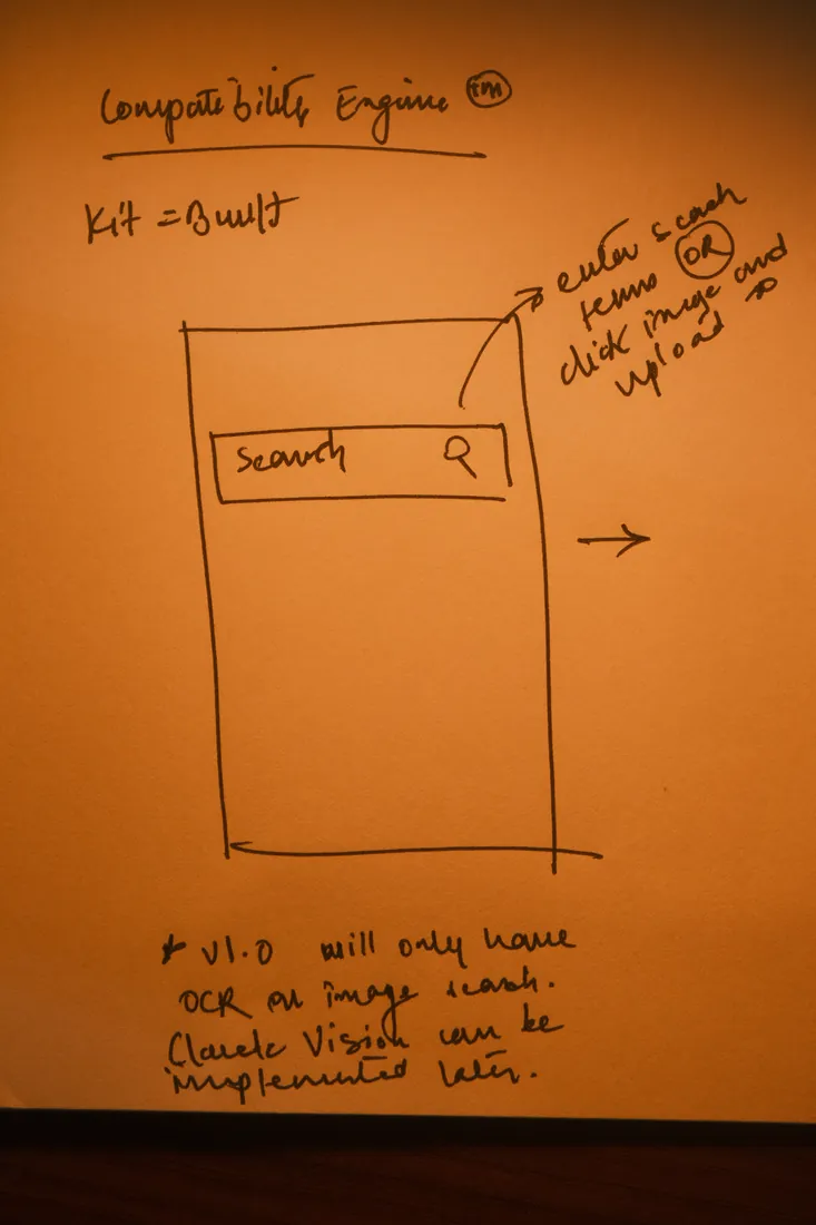 Compatibility engine search entry sketch